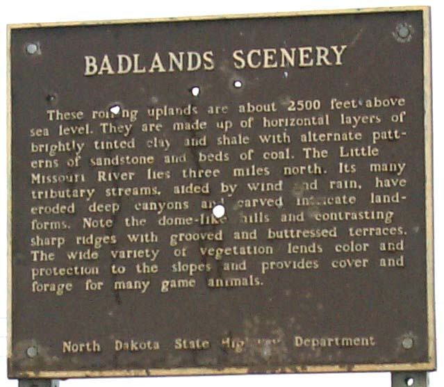 Badlands Scenery Plaque - 61857