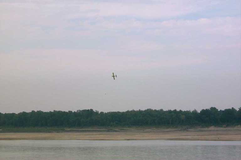 Crop Duster over the Mississippi - 21121
