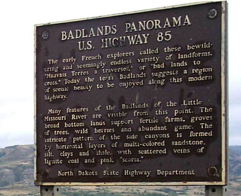 Badlands Panorama Plaque - 67969